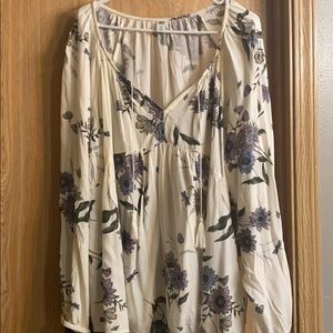 Old Navy floral Peasant top, size XL